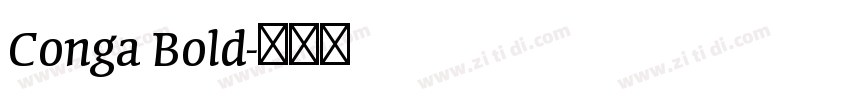 Conga Bold字体转换